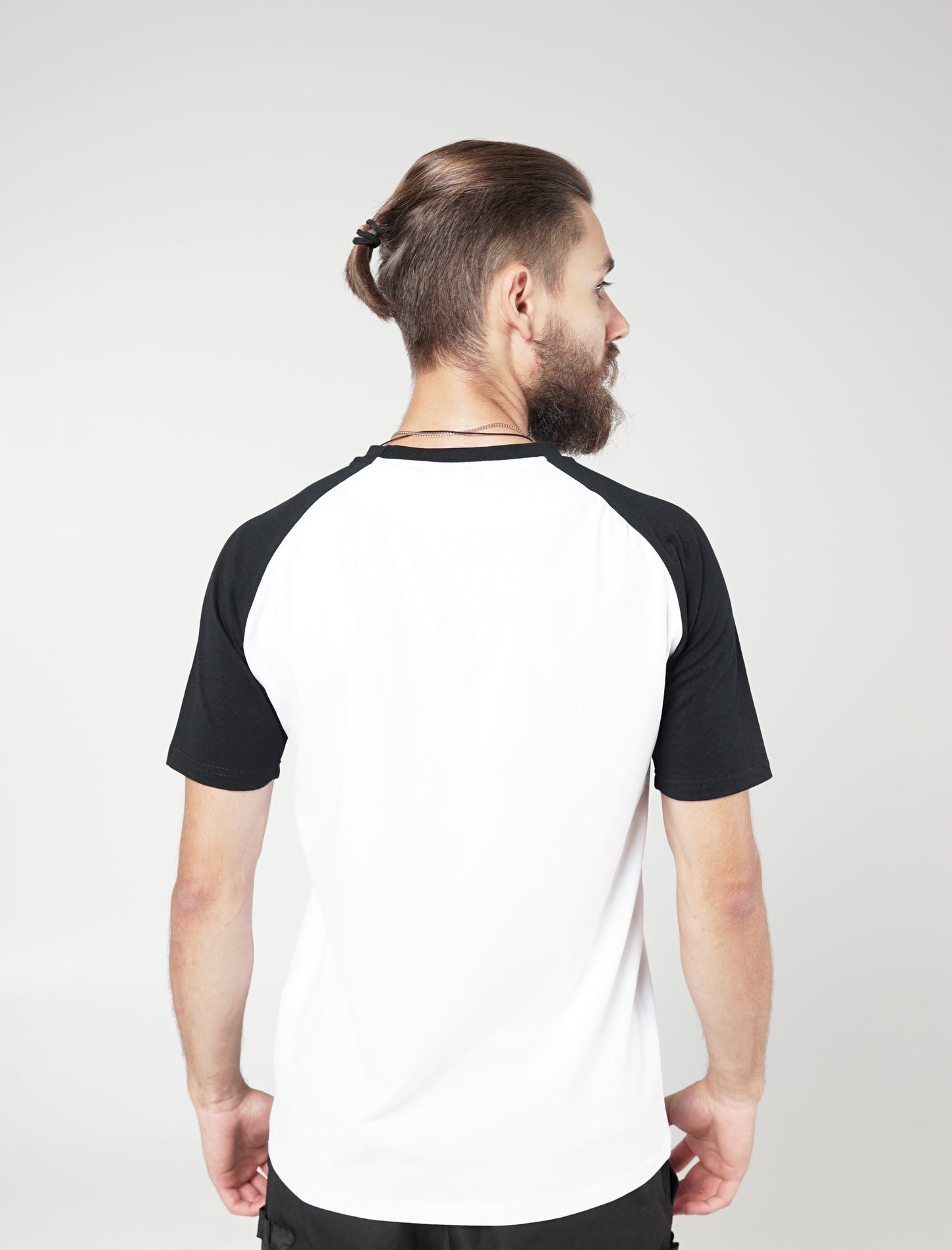 Men's Contrast Raglan T-shirt - White