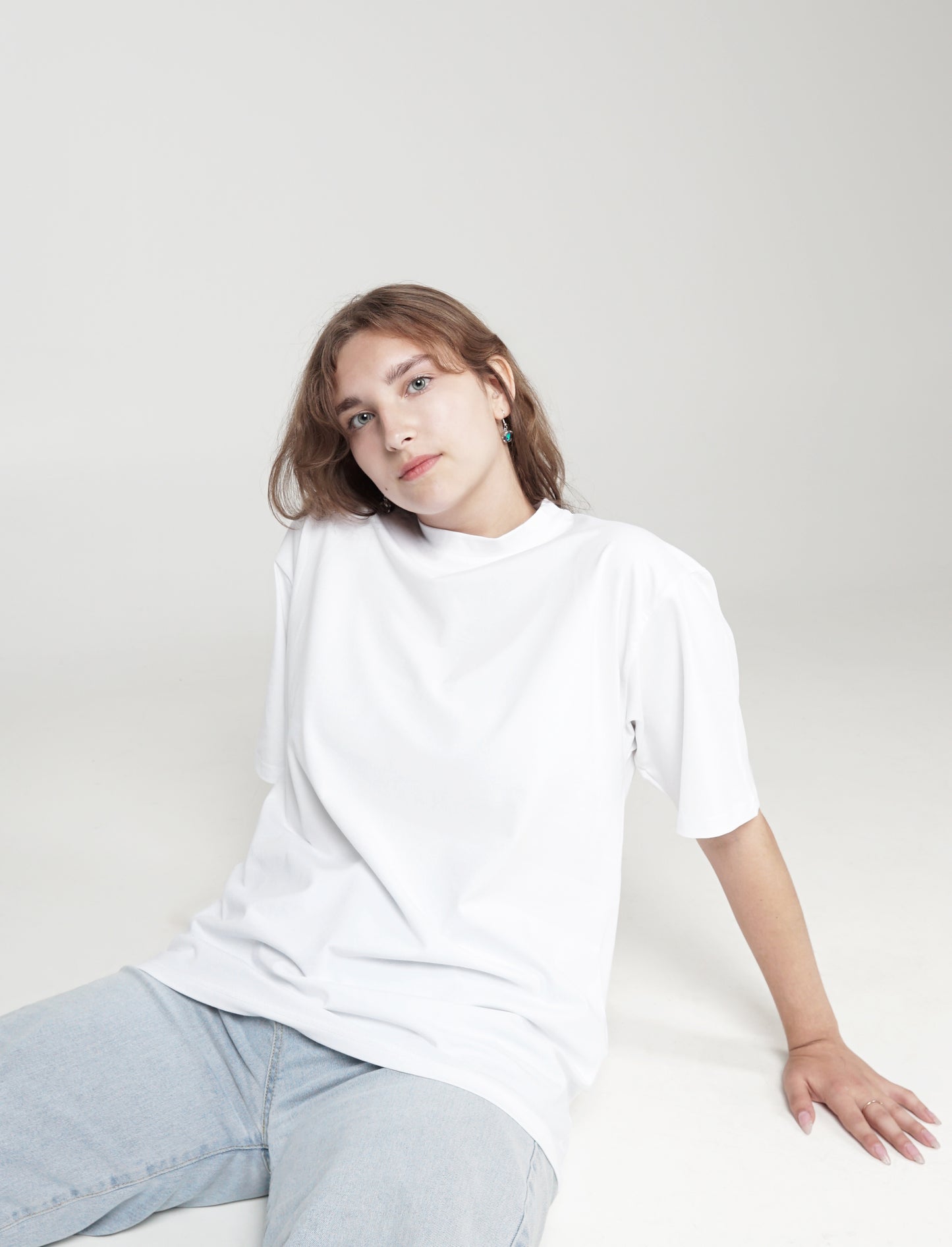 Unisex Oversize Basic T-shirt - White