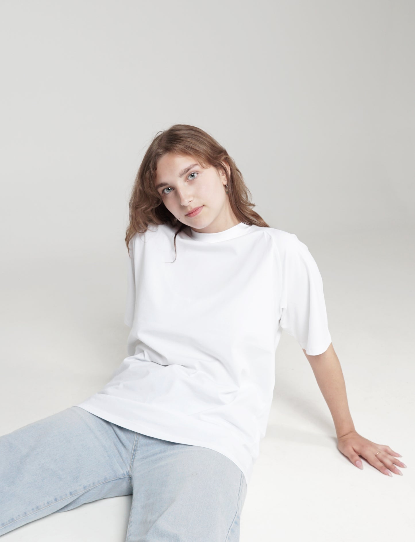 Unisex Oversize Raglan T-shirt - White