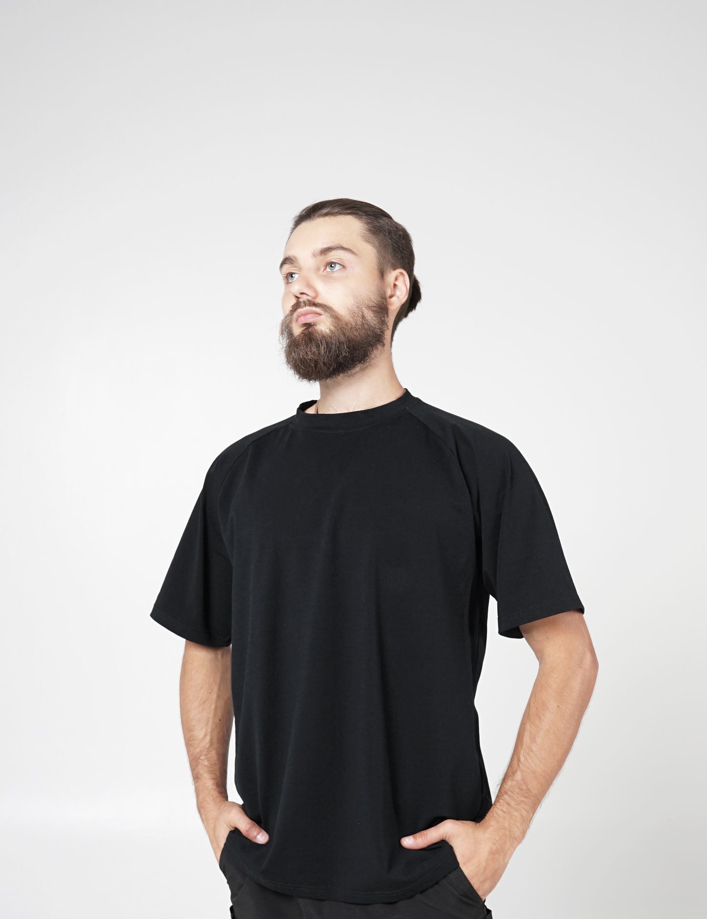 Unisex Oversize Raglan T-shirt - Black