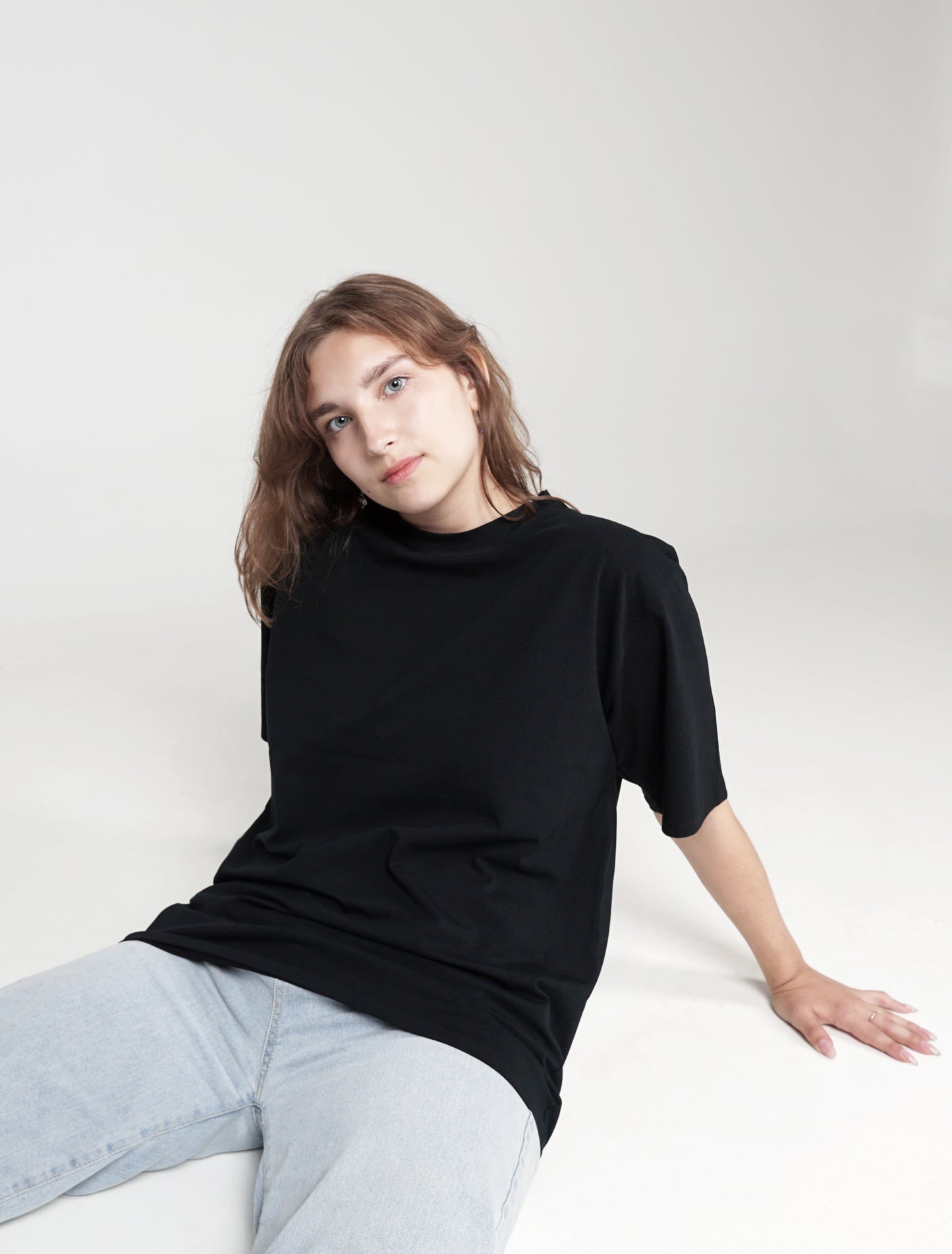 Unisex Oversize Basic T-shirt - Black