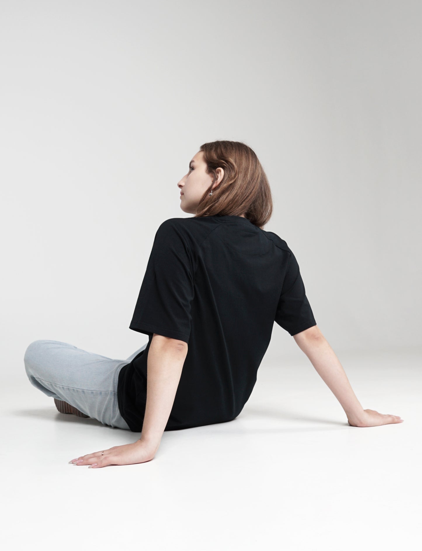 Unisex Oversize Raglan T-shirt - Black