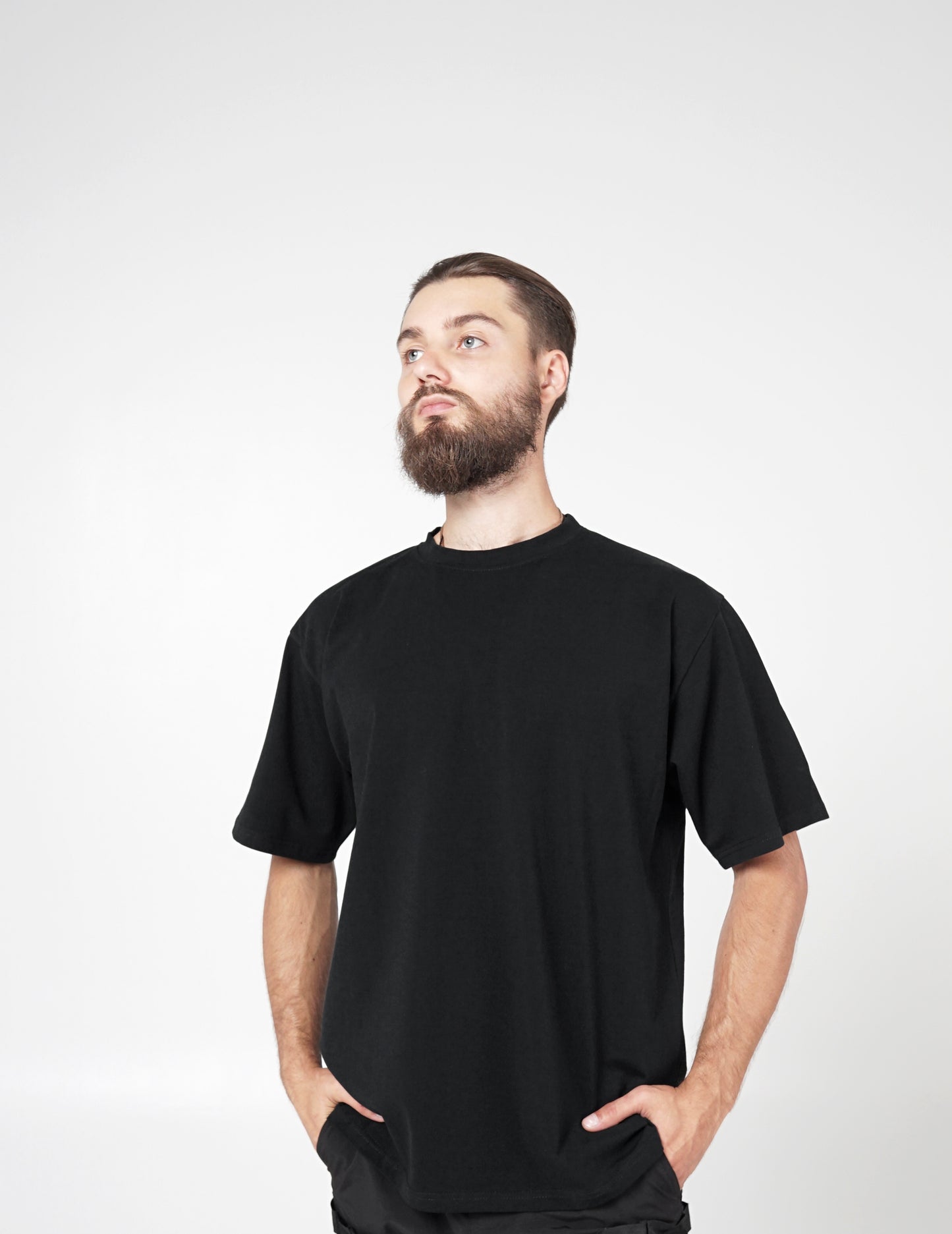 Unisex Oversize Basic T-shirt - Black