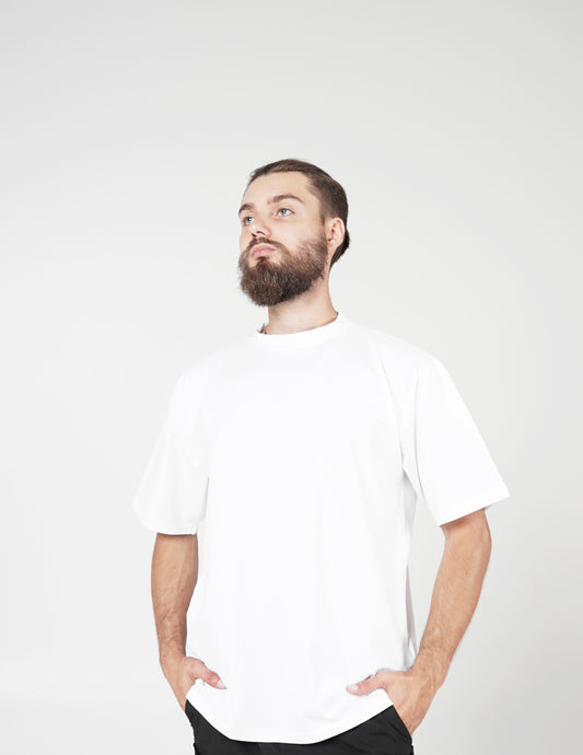 Unisex Oversize Basic T-shirt - White