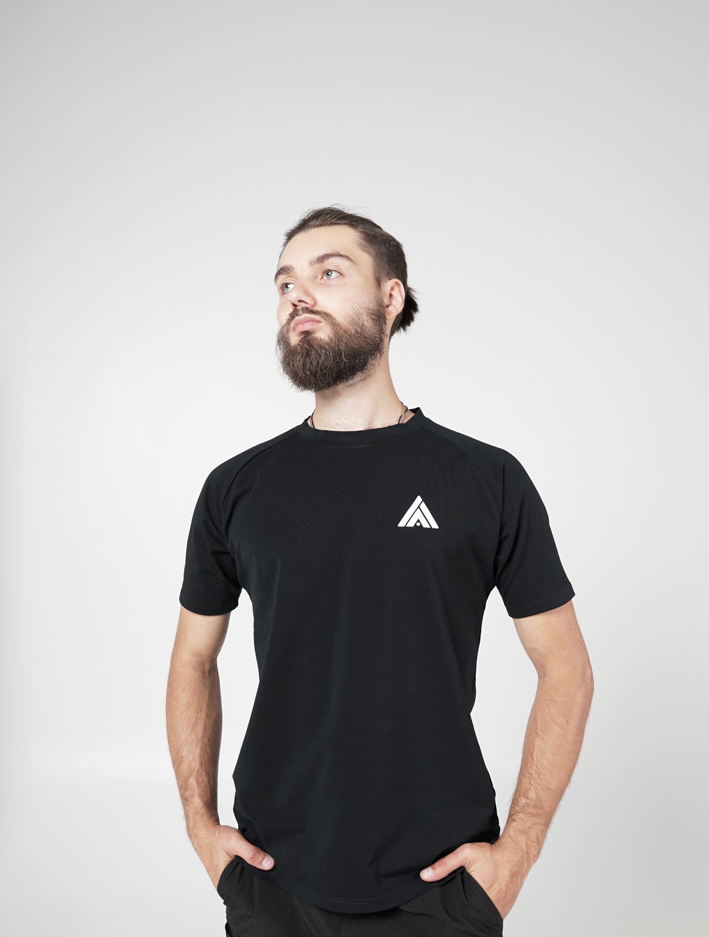 Men's Raglan T-shirt - Black - AmanAman Classic