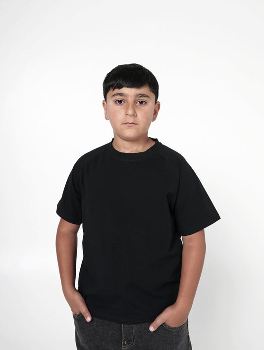 Kids Raglan T-Shirt - Black