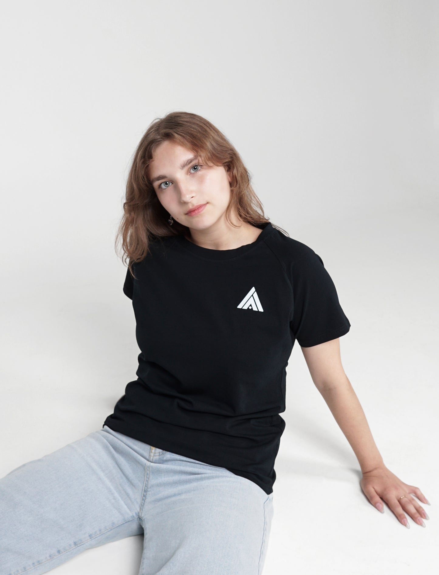 Women's Raglan T-shirt - Black - AmanAman Classic