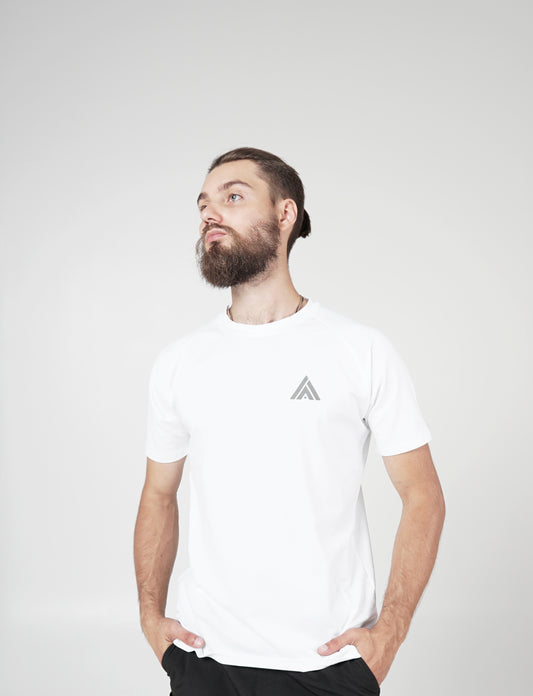 Men's Raglan T-shirt - White - AmanAman Classic