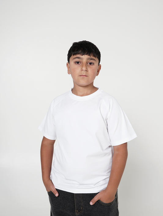 Kids Raglan T-shirt - White